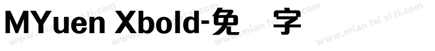 MYuen Xbold字体转换